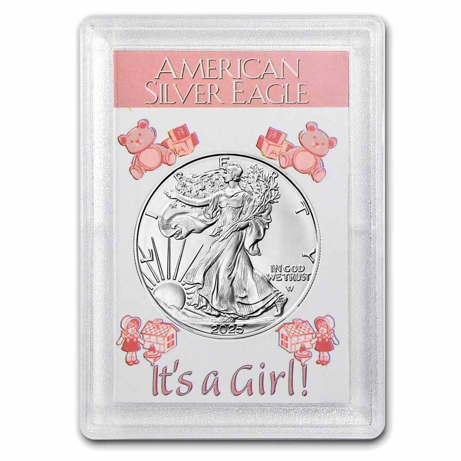 2023 1 oz Silver Eagle - w/Harris Holder, It's A Girl! Design
