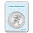 2023 1 oz Silver Eagle - w/"It's A Boy", Baby Blue Card, In TEP