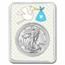 2023 1 oz Silver Eagle - w/"It's A Boy", Stork Card, In TEP