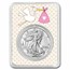 2023 1 oz Silver Eagle - w/"It's A Girl", Stork Card, In TEP