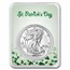 2023 1 oz Silver Eagle - w/St. Patrick's Day Card, In TEP