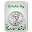 2023 1 oz Silver Eagle - w/St. Patrick's Day Card, In TEP
