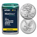 2023 1 oz Silver Eagles (20-Coin MD Premier + PCGS FS® Tube)