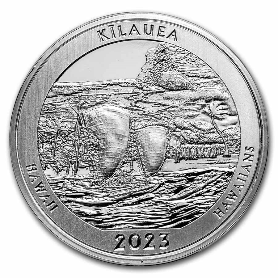 2023 1 oz Silver NATB Hawaii Volcanoes National Park (Box/COA)