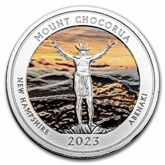2023 1 oz Silver NATB New Hampshire (Colorized)