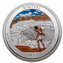 2023 1 oz Silver NATB New Mexico Chaco National Park (Colorized)