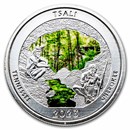2023 1 oz Silver NATB Tennessee Great Smoky Mountains (Color)