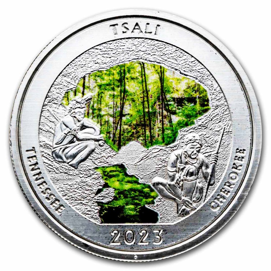 2023 1 oz Silver NATB Tennessee Great Smoky Mountains (Color)