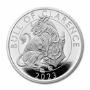 2023 1 oz Silver Royal Tudor Beasts Bull of Clarence Pf (Box/COA)