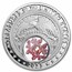 2023 1 oz Silver Treasures of the U.S. New York Garnet (Box/COA)