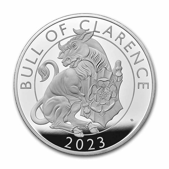 2023 10 oz Silver Royal Tudor Beasts Bull of Clarence (Box/COA)