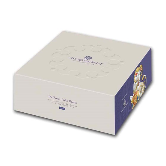 Buy 2023 10 oz Silver Royal Tudor Beasts Yale of Beaufort (Box/COA) APMEX