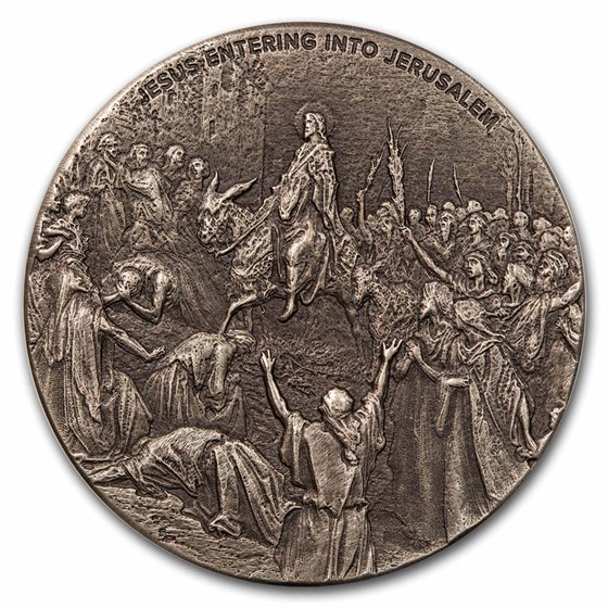 2023 2 oz Silver Coin - Biblical Series (Jesus Enters Jerusalem) 2023 2 oz Silver Coin - Biblical Series (Jesus Enters Jerusalem)