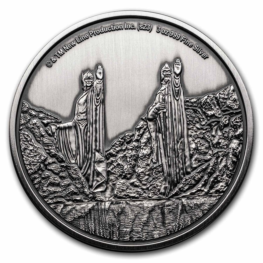 2023 3 oz Silver Coin $10 The Lord of the Rings: Argonath
