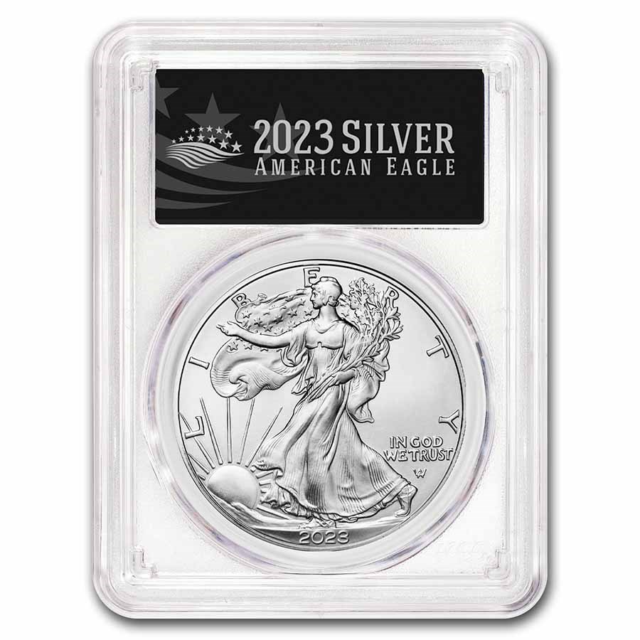 2023 American Silver Eagle MS-70 PCGS (FDI, Black Label)
