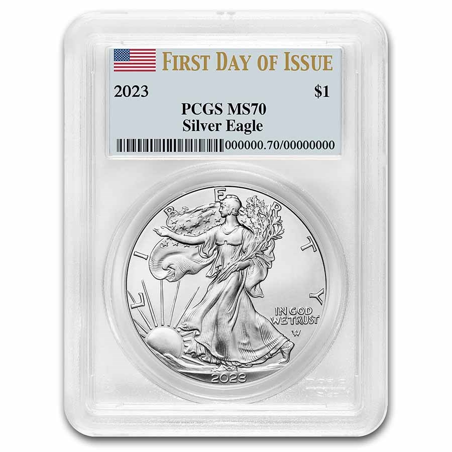 2023 American Silver Eagle MS-70 PCGS (First Day of Issue)