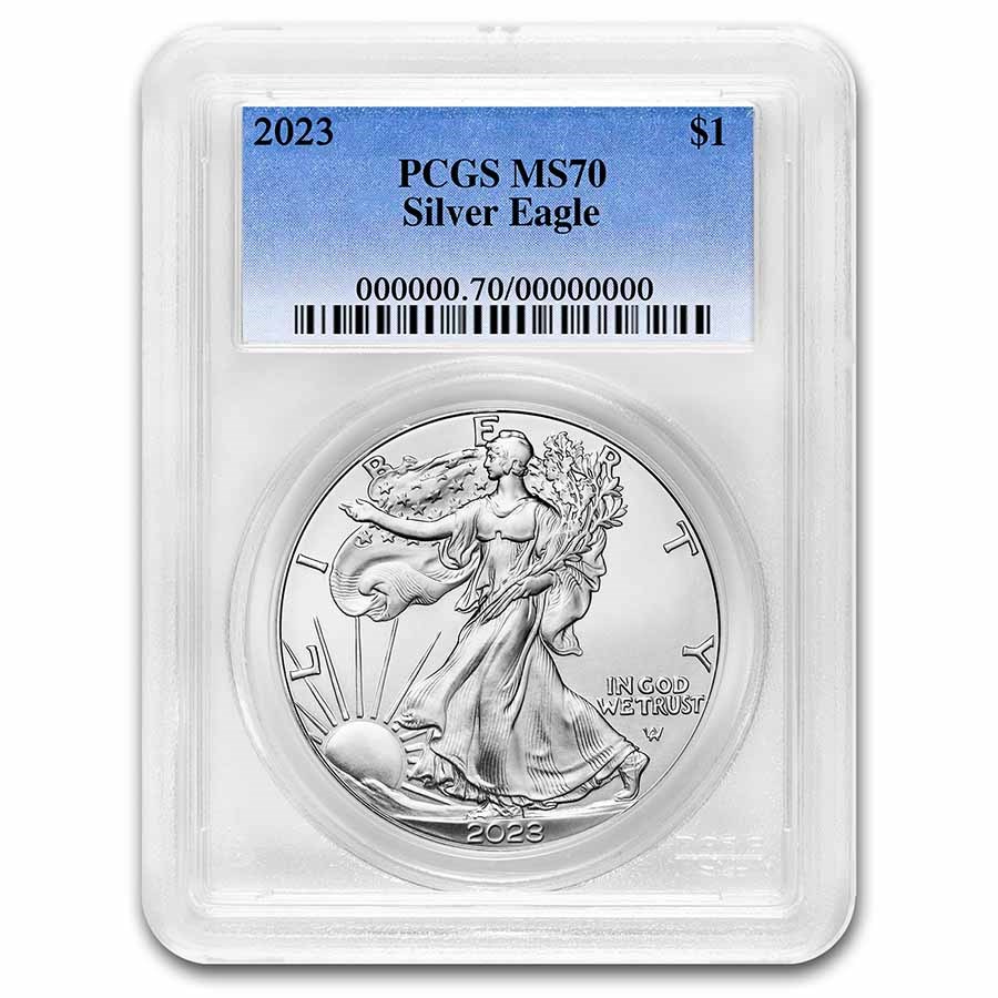 Buy 2023 Silver Eagle MS70 PCGS APMEX