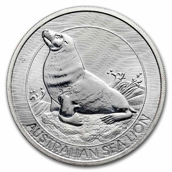 2023 AUS 1.5 oz Silver Australian Sea Lion Coin BU (Spotted) 2023 AUS 1.5 oz Silver Australian Sea Lion Coin BU (Spotted)