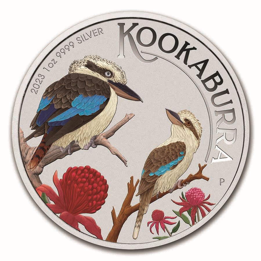 2023 AUS 1 oz Silver Colorized Kookaburra BU (Berlin Coin Show)