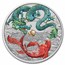 2023 AUS 1 oz Silver Dragon & Koi Vivid Colorized (Display Card)