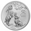 2023 AUS 1 oz Silver Lunar Rabbit MS-70 PCGS (FS, Flag Label)