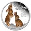 2023 AUS 1 oz Silver Lunar Rabbit Proof Colorized (w/Box & COA)