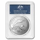 2023 AUS 1 oz Silver Rough-Toothed Dolphin MS-70 PCGS (First Day)