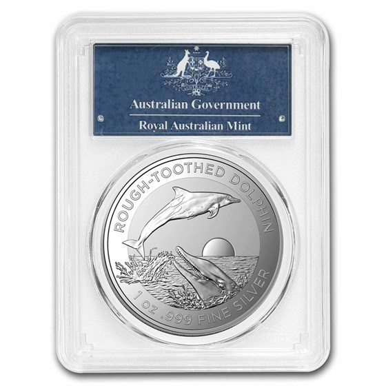 2023 AUS 1 oz Silver Rough-Toothed Dolphin MS-70 PCGS (FS) 2023 AUS 1 oz Silver Rough-Toothed Dolphin MS-70 PCGS (FS)