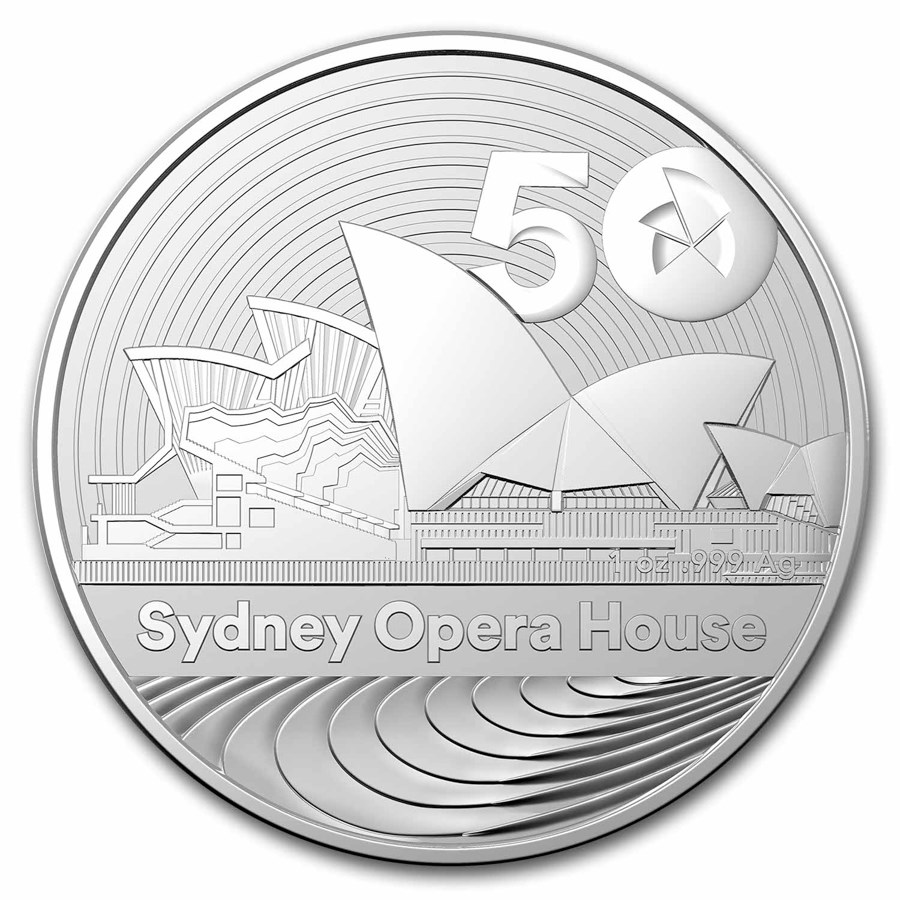 2023 Australia $1 1 oz Silver 50th Anniv. of Sydney Opera House
