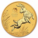 2023 Australia 1/10 oz Gold Lunar Rabbit BU (Series III)
