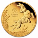 2023 Australia 1/10 oz Gold Lunar Rabbit Proof (w/Box & COA)