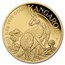 2023 Australia 1/2 Gram Gold Kangaroo Mini Roo BU (Assay Card)