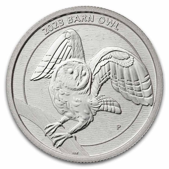 2023 Australia 1/2 oz Platinum Barn Owl BU