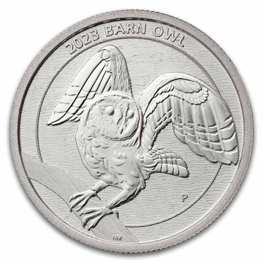 2023 Australia 1/2 oz Platinum Barn Owl BU