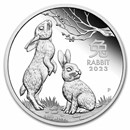 2023 Australia 1/2 oz Silver Lunar Rabbit Proof (w/Box & COA)