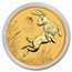 2023 Australia 1/4 oz Gold Lunar Rabbit BU (Series III)