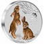 2023 Australia 1 kilo Silver Lunar Rabbit BU (Colorized, SIII)