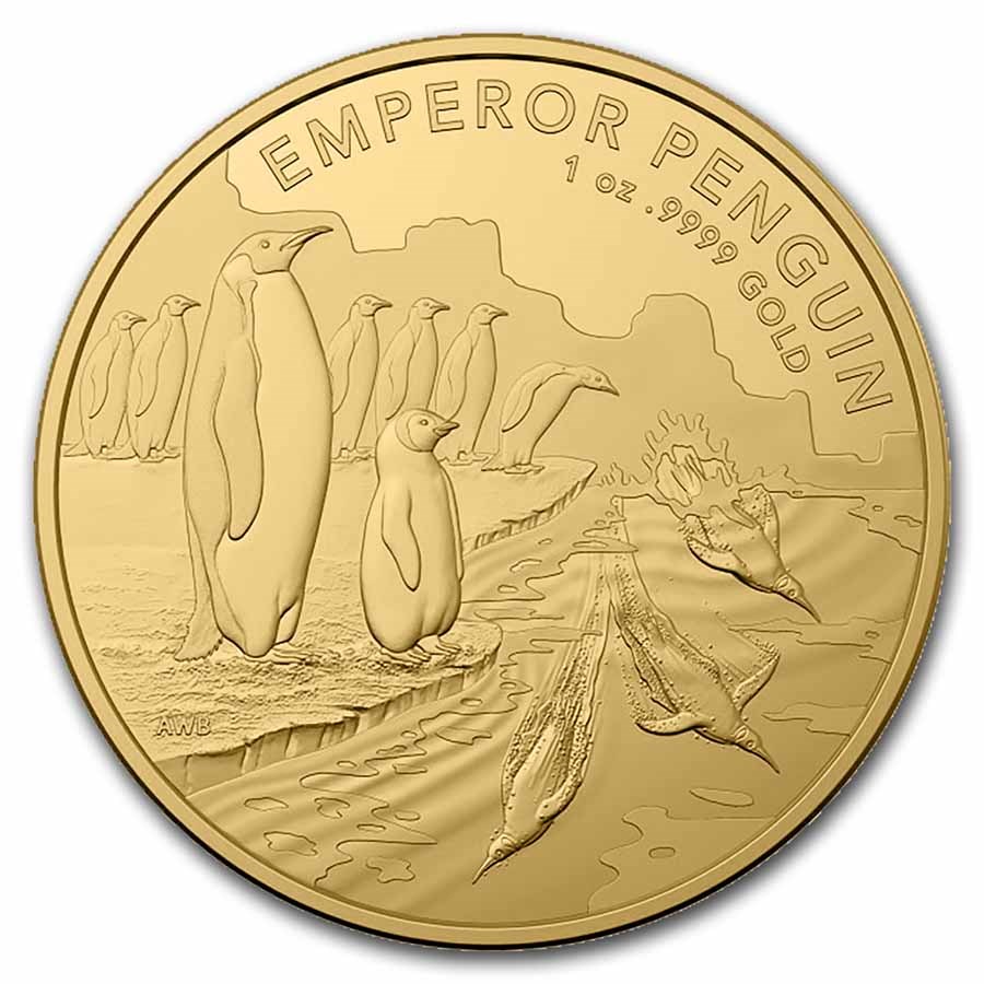2023 Australia 1 oz Gold $100 Emperor Penguin BU (w/COA)