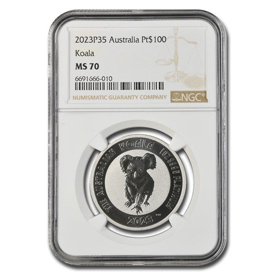 2023 Australia 1 oz Platinum Koala 35th Anniversary MS-70 NGC 2023 Australia 1 oz Platinum Koala 35th Anniversary MS-70 NGC