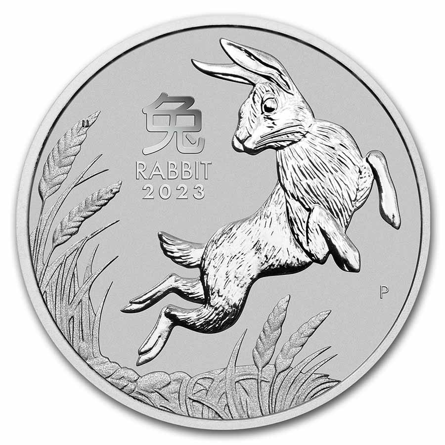 2023 Australia 1 oz Platinum Lunar Rabbit BU (Series III)