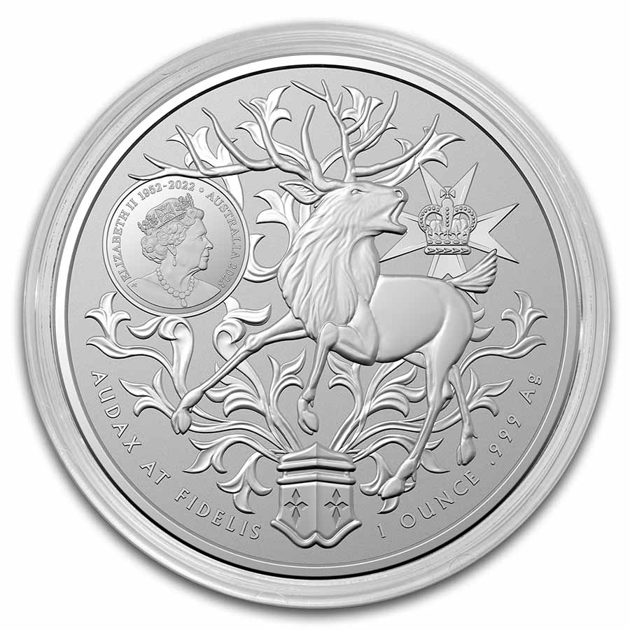 2023 1 オンス ロイヤル オーストラリア造幣局 シルバー シドニー オペラ ハウス 50 周年記念コイン カンガルーデザイン