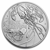 2023 オーストラリア　ザトウクジラ　１オンス銀貨BU カプセル入り Buy 2023 Australia 1 oz Silver $1 Box Jellyfish BU (Abrasions) | APMEX