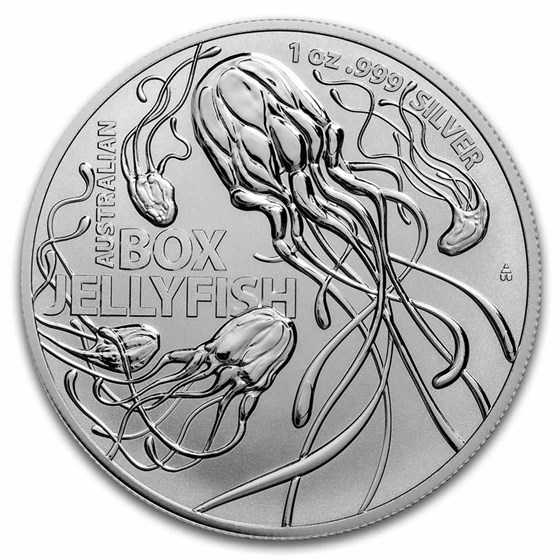 2023 Australia 1 oz Silver $1 Box Jellyfish BU
