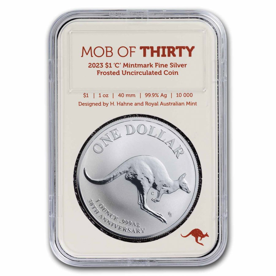 2023 Australia 1 oz Silver $1 Kangaroo Frosted Uncirculated