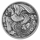 2023 Australia 1 oz Silver Antiqued Myths & Legends Phoenix (Cap)