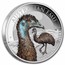 2023 Australia 1 oz Silver Colorized Emu BU