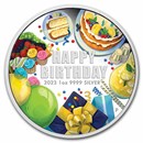 2023 Australia 1 oz Silver Colorized Happy Birthday Proof