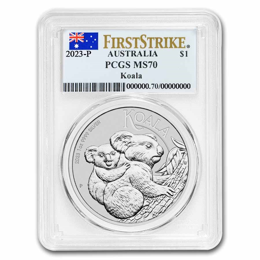 2023 Australia 1 oz Silver Koala PCGS MS-70 (First Strike)