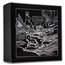 2023 Australia 1 oz Silver Lunar Rabbit (Gilded, w/Box & COA)