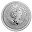 2023 Australia 1 oz Silver Lunar Rabbit (Gilded, w/Capsule & COA)